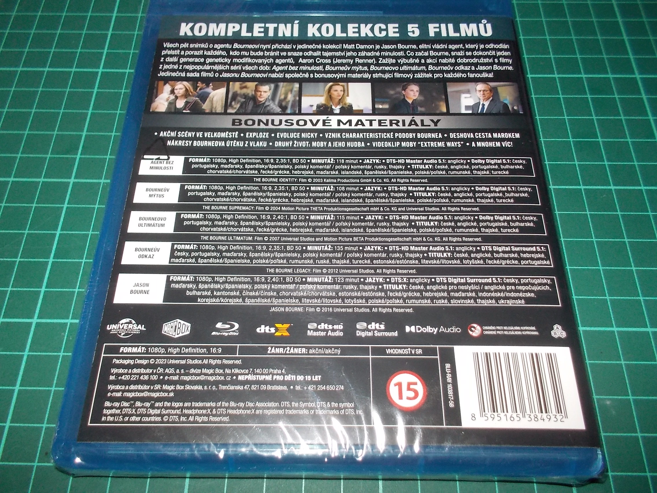 Jason Bourne kolekce 1.-5. (5Blu-ray)