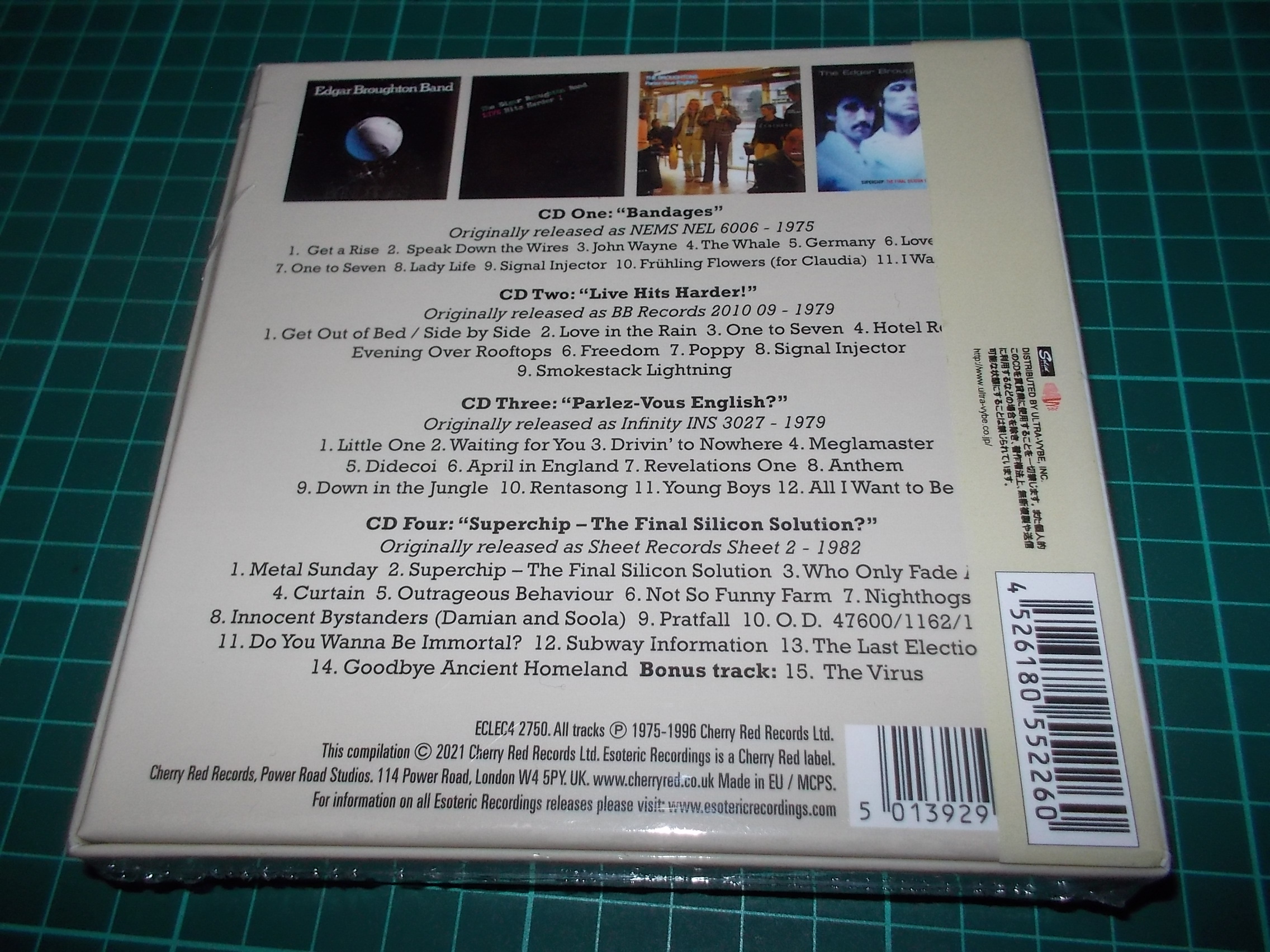 EDGAR BROUGHTON BAND - Speak Down The Wires ~ The Recordings 1975-1982 (4 CD BOX)