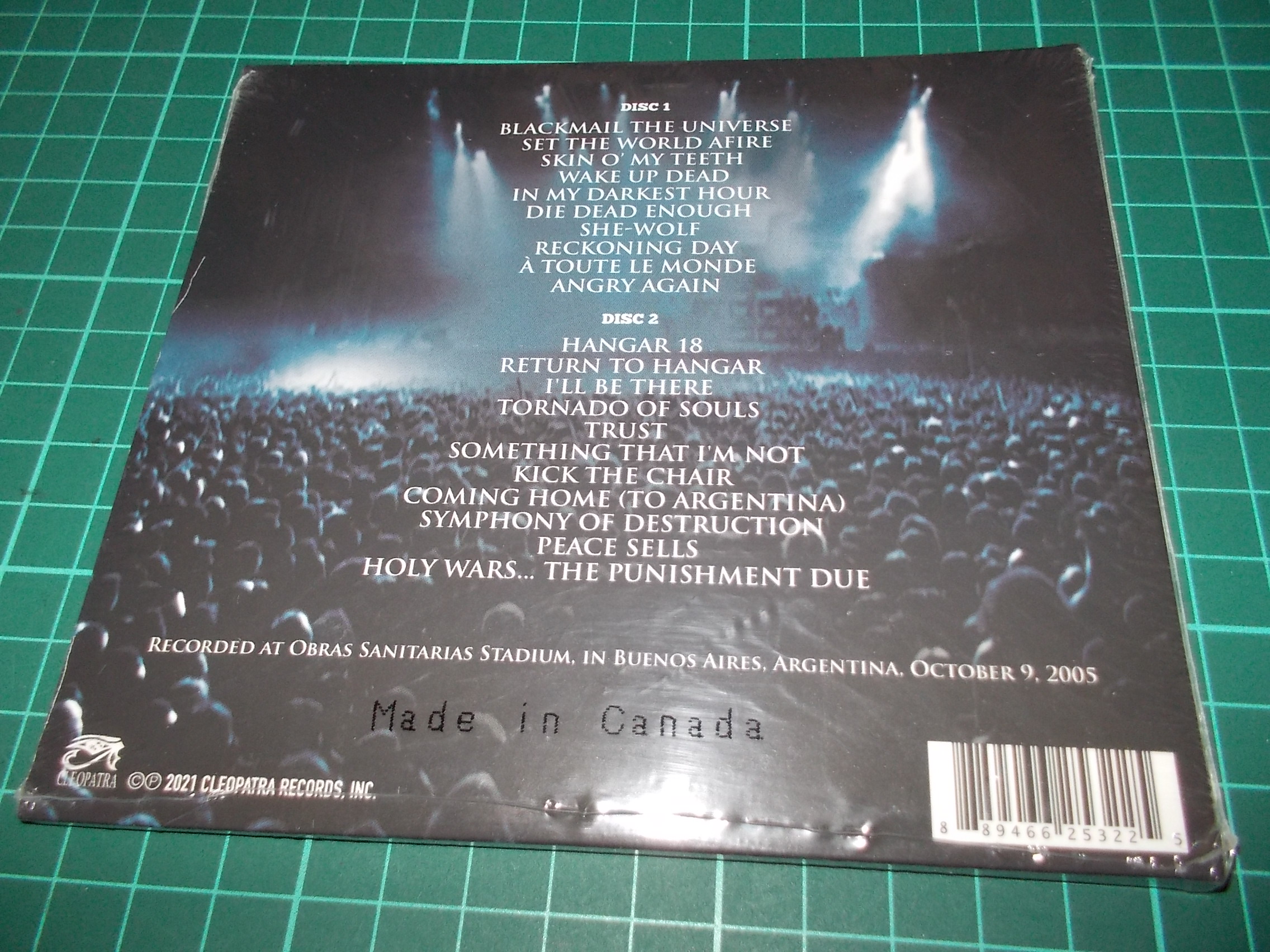 Megadeth - Night In Buenos Aires (2CD) Digipack