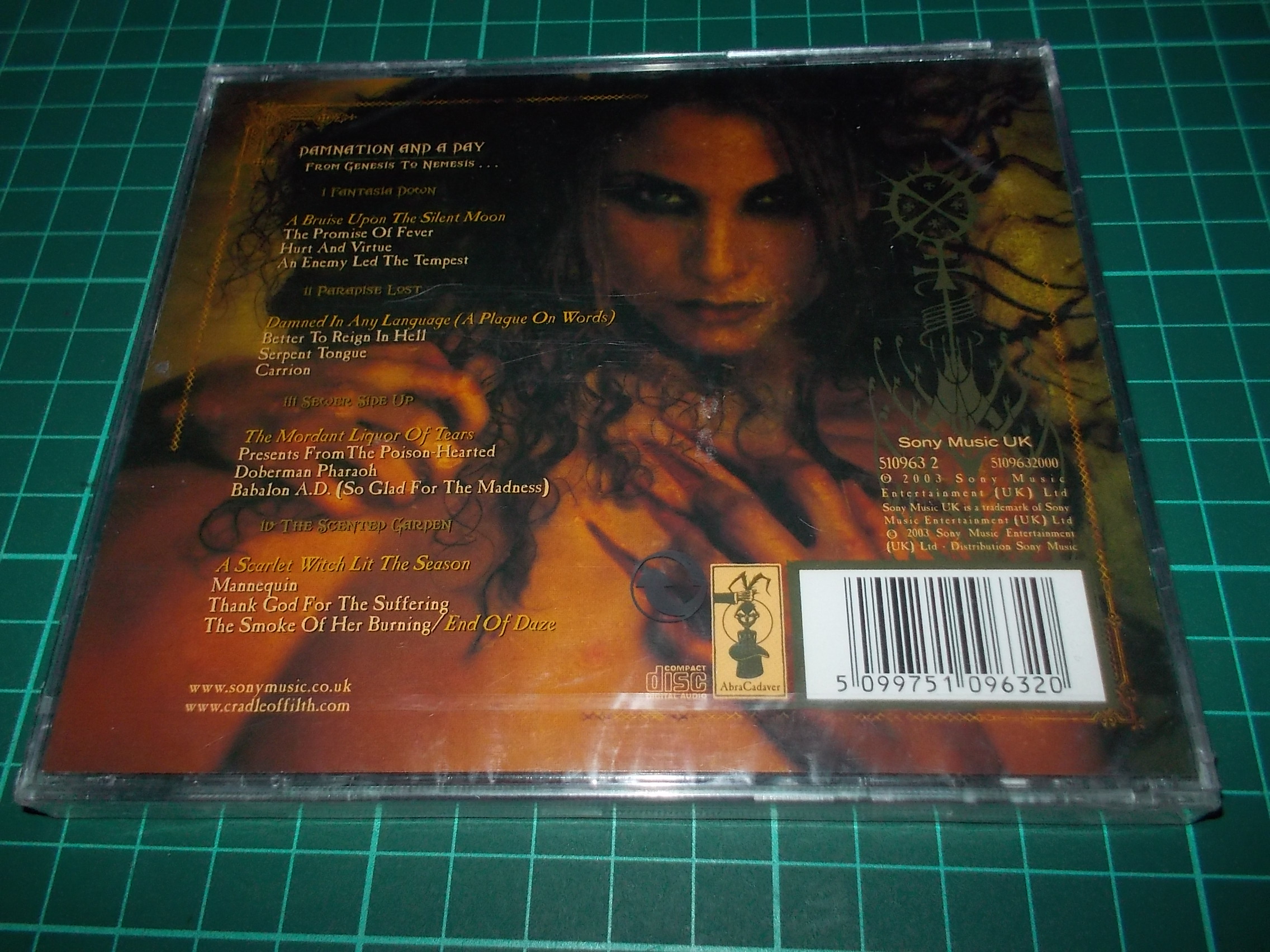 Cradle Of Filth - Damnation And a Day (CD)