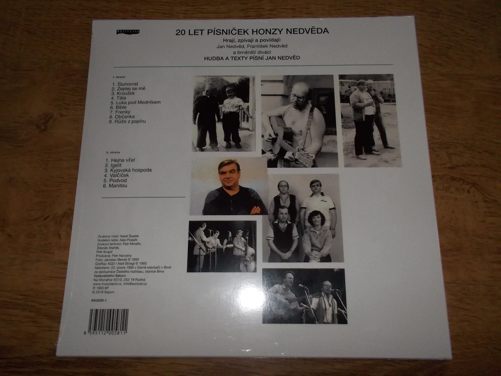 Jan Nedvěd - 20 let písniček Honzy Nedvěda (Vinyl-LP)