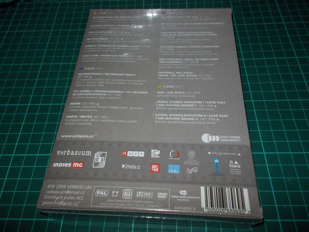 Jan Špáta 18 dokumentárních filmů klasika české kinematografie (4DVD)