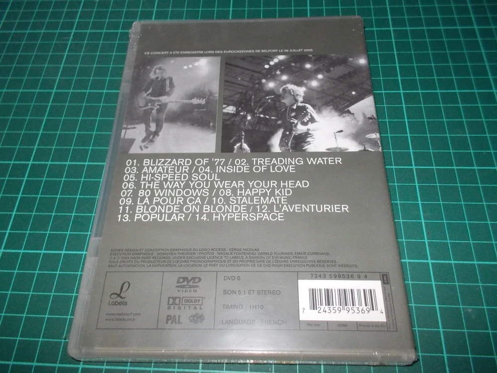 Nada Surf - Live Aux Eurockéennes De Belfort - 06/07/2003 (DVD)