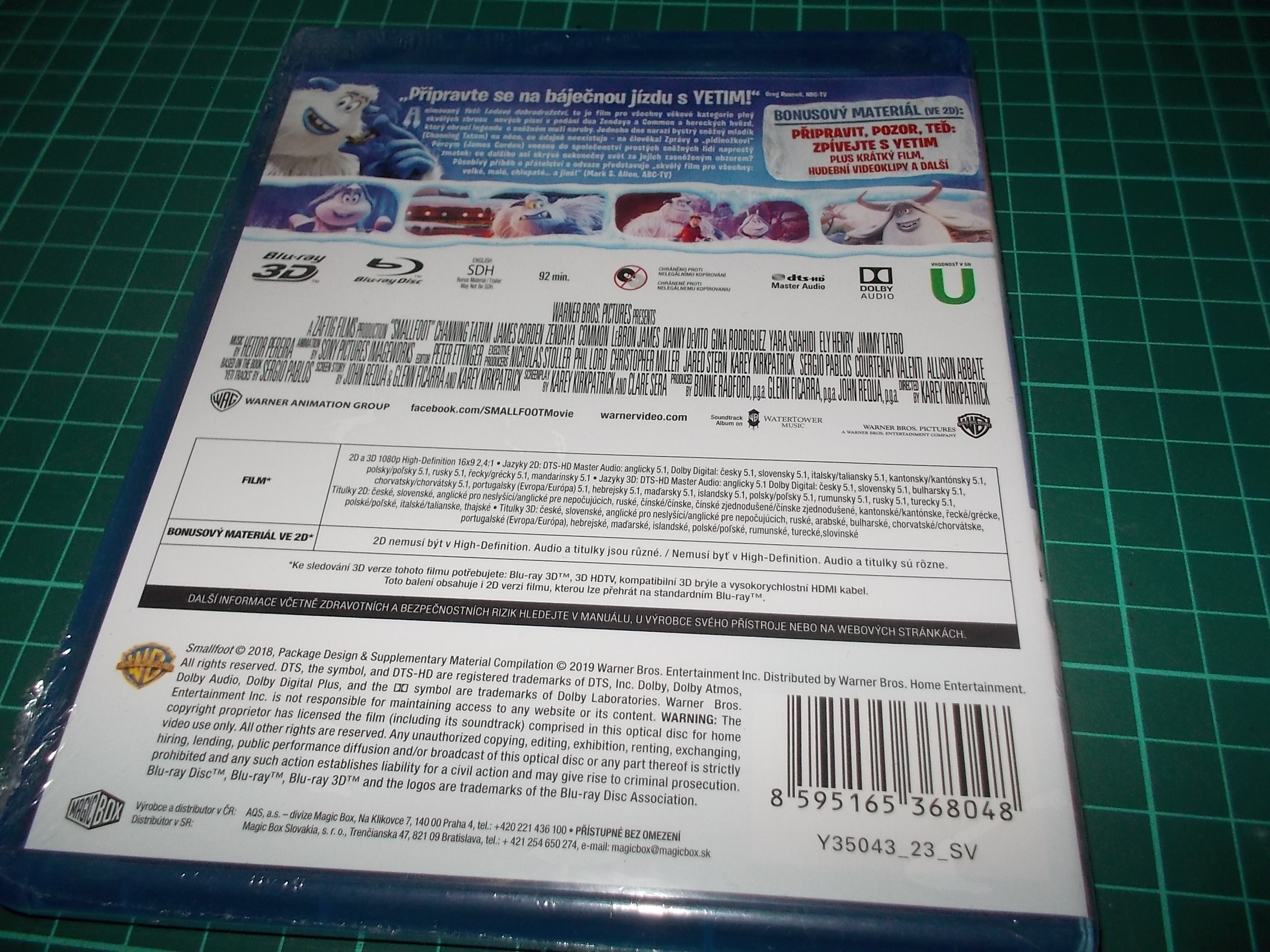 Yeti: Ledové dobrodružství - 2Blu-ray (2D+3D) ZAZPÍVEJTE SI S YETIM PÍSNÍČKY Z FILMU 