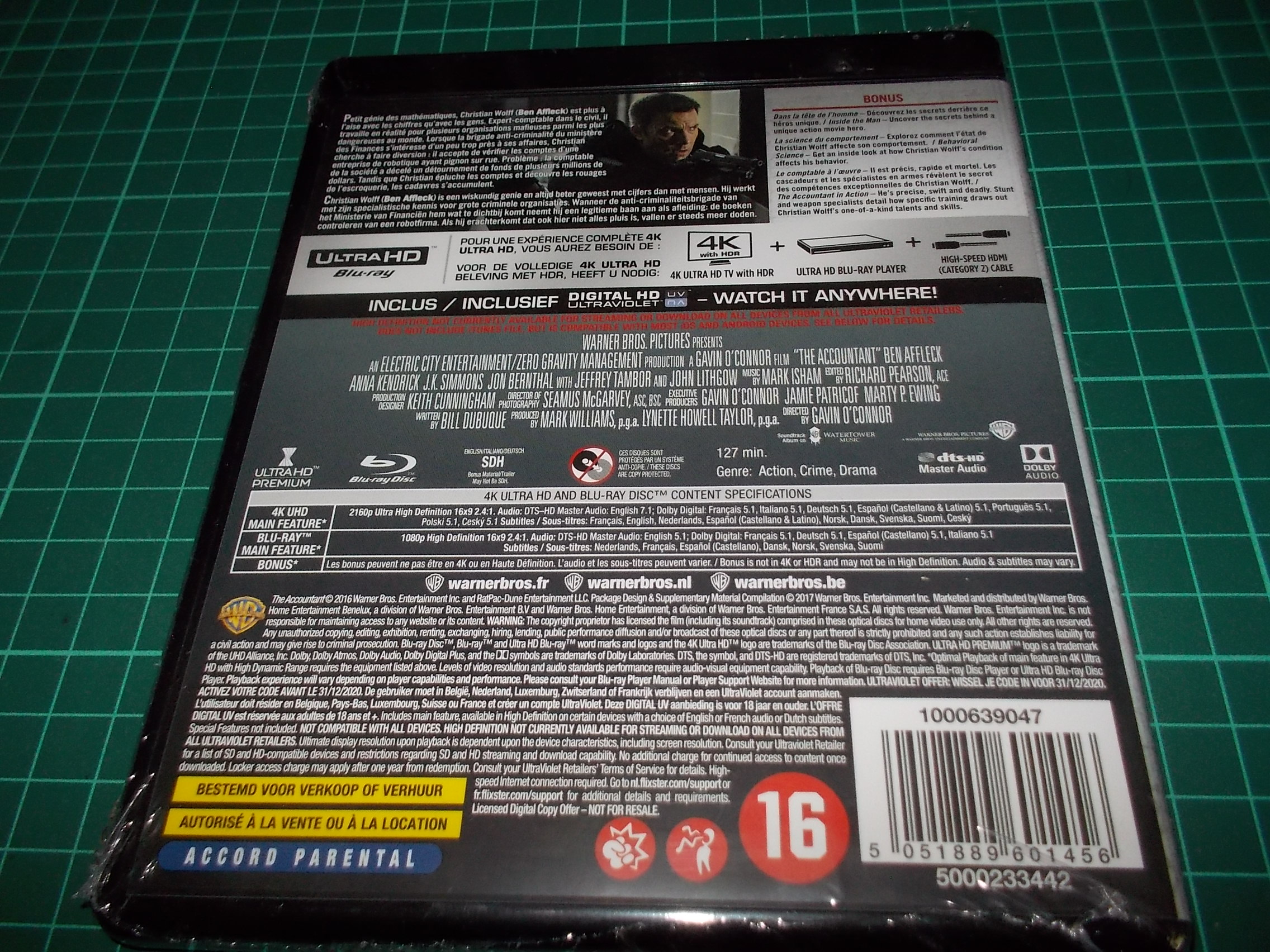 Zúčtování - The Accountant - 2Blu-ray (4K Ultra HD + Blu-ray)