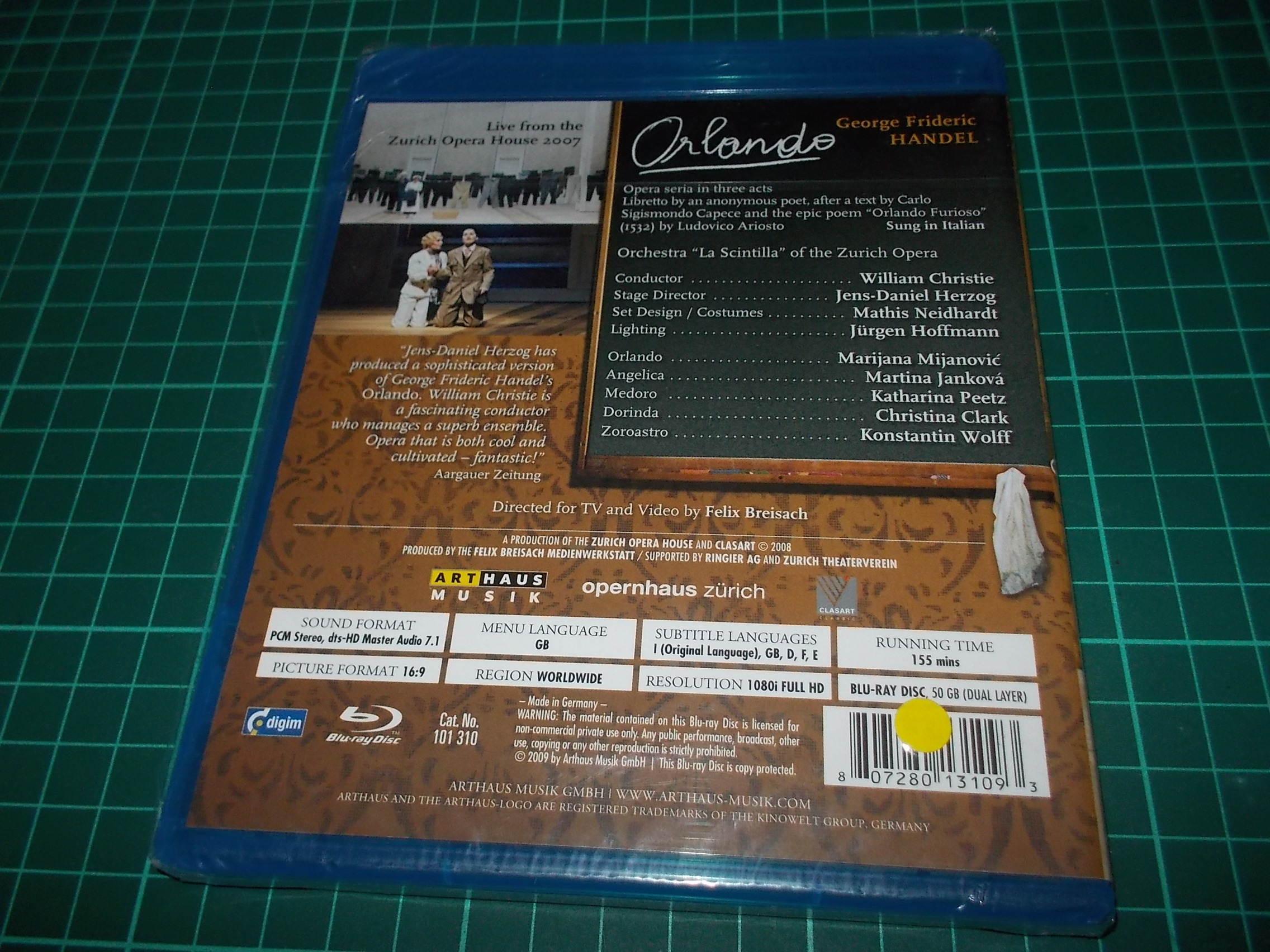 Handel - Orlando Blu-ray