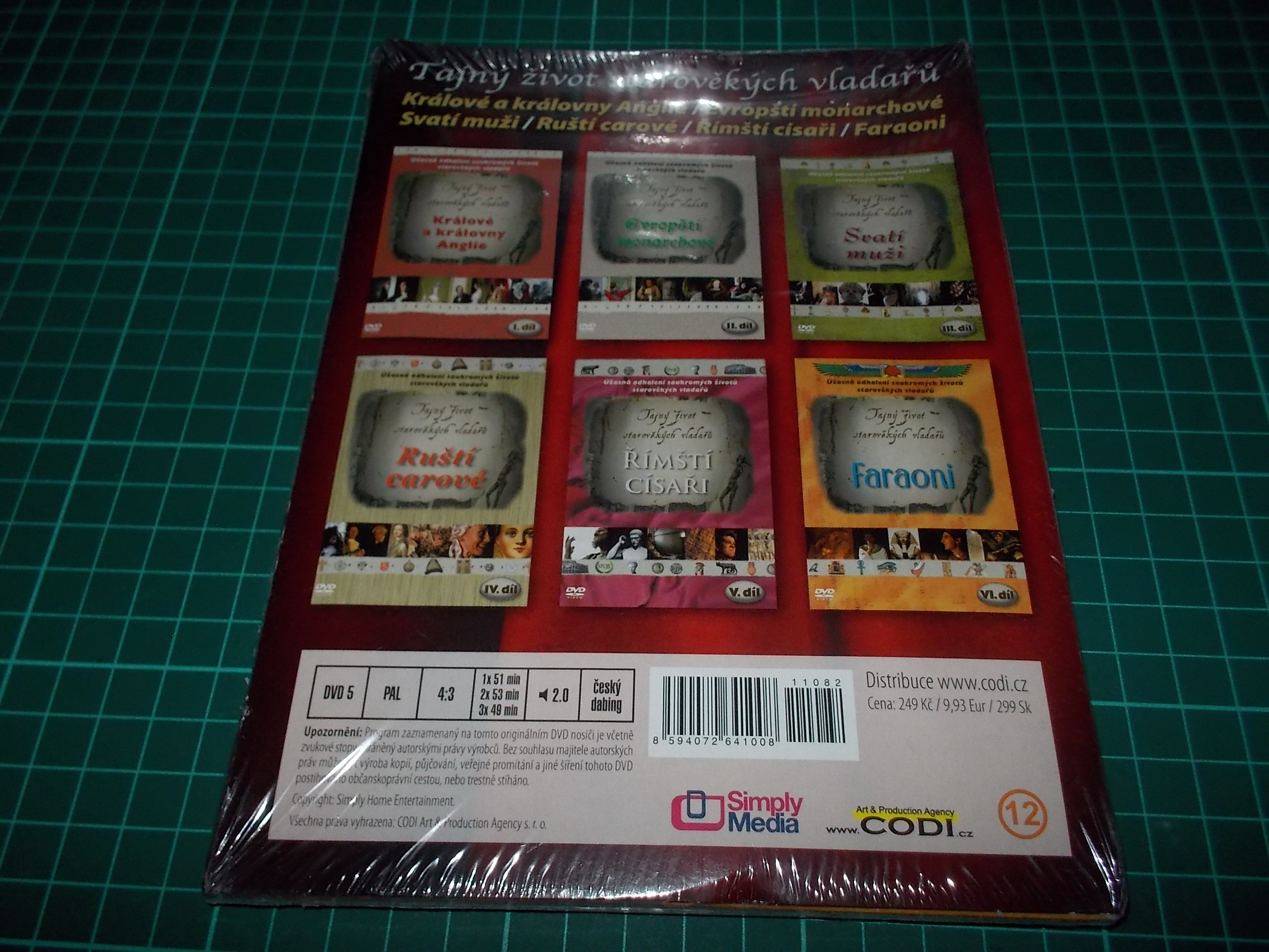 Tajný život starověkých vladařů SET 6X (DVD v pošetce)