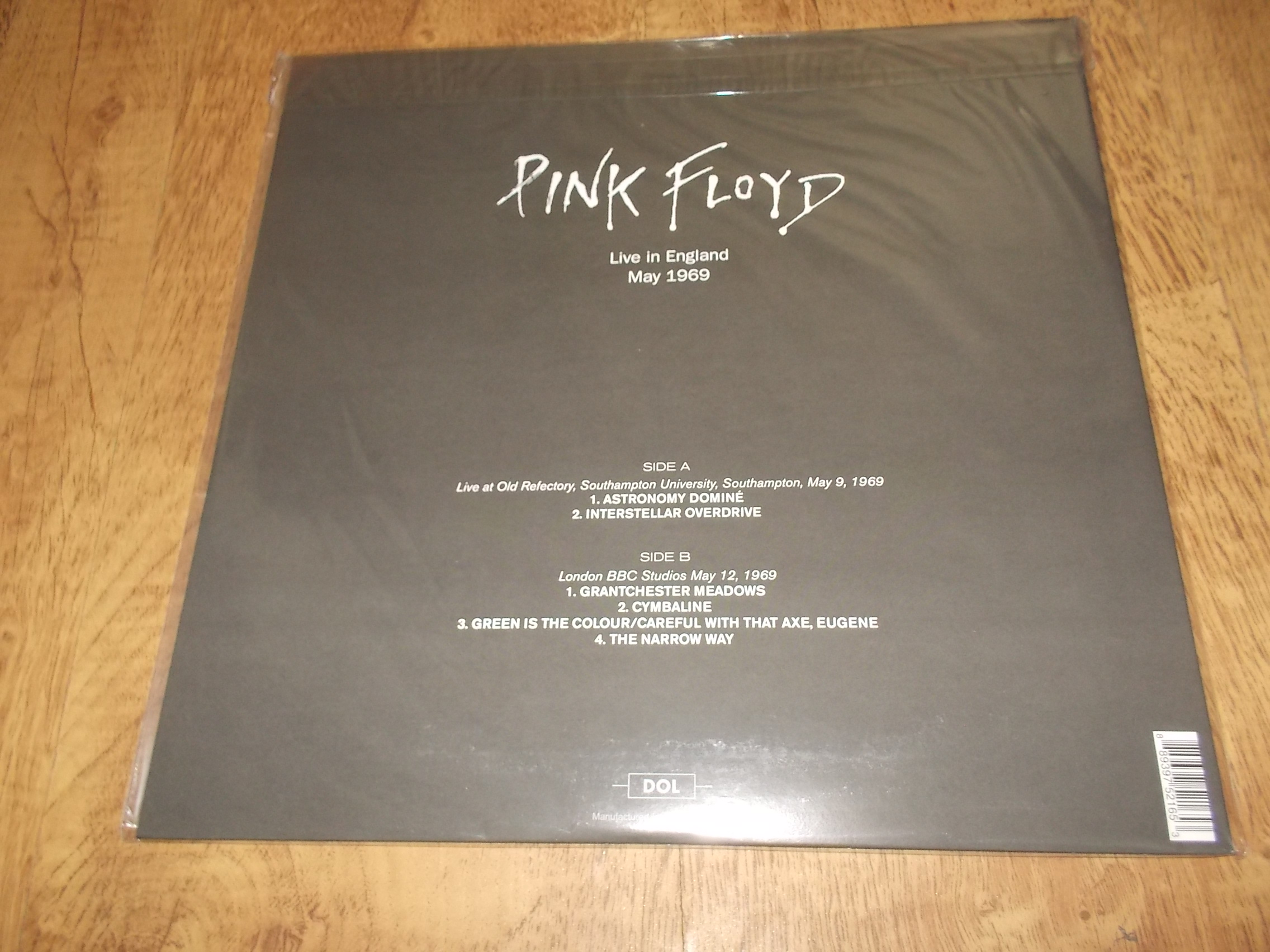 Pink Floyd - Live In England - May 1969 (Vinyl-LP)