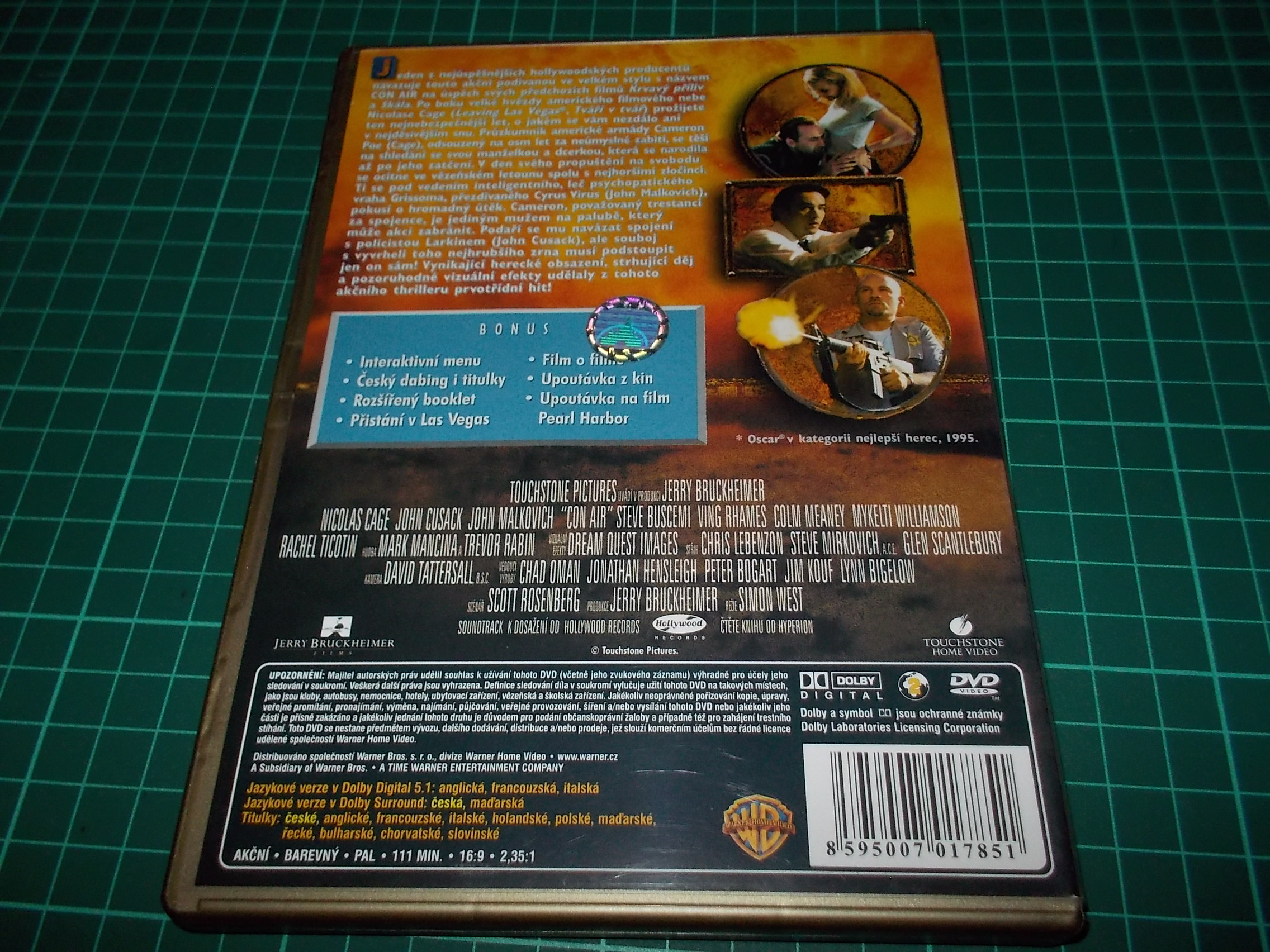 Con Air (DVD) SPECIÁLNÍ EDICE BAZAR