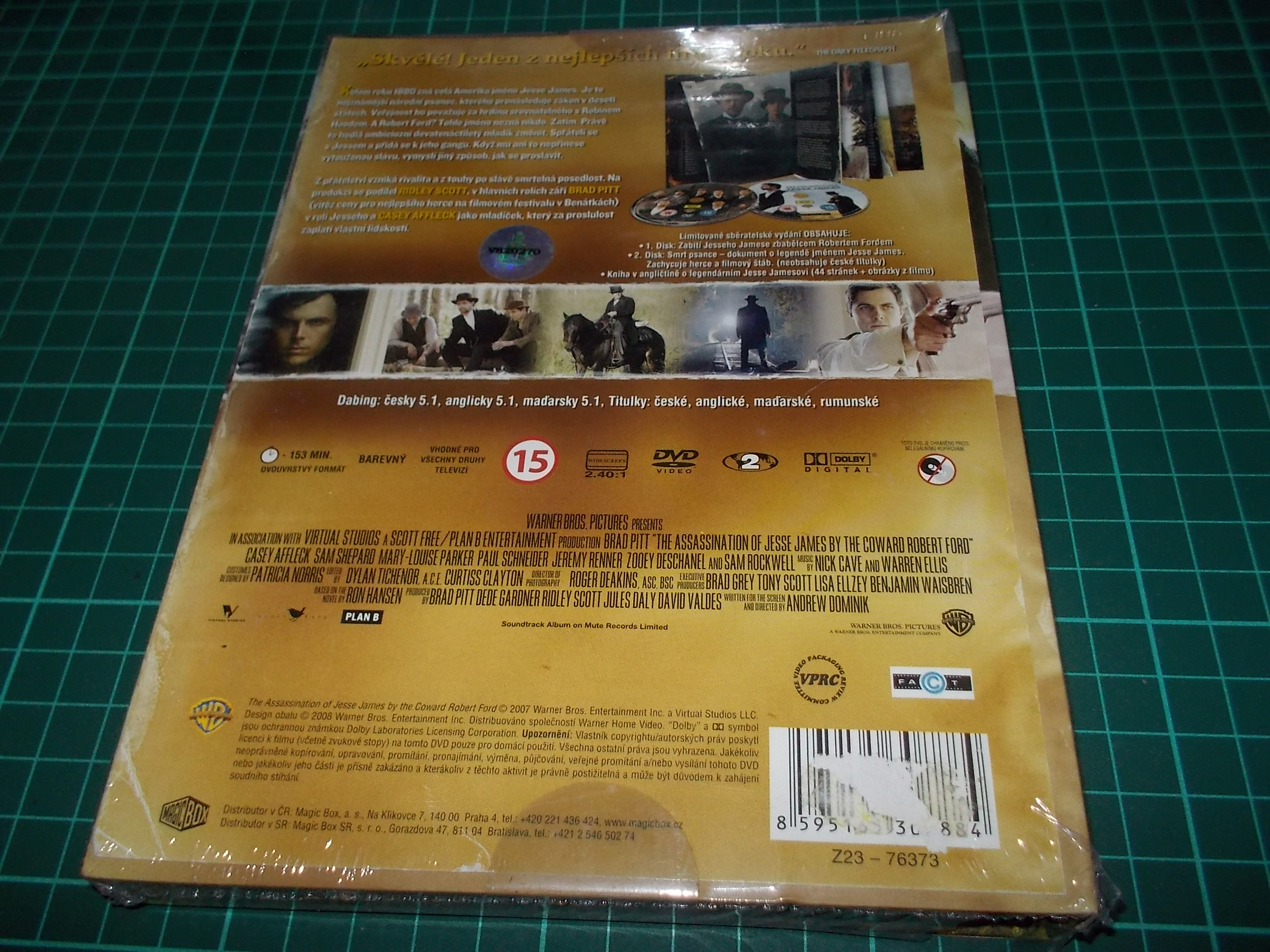 Zabití Jesseho Jamese zbabělcem Robertem Fordem (2DVD) LIMITED COLLECTORS EDITON 