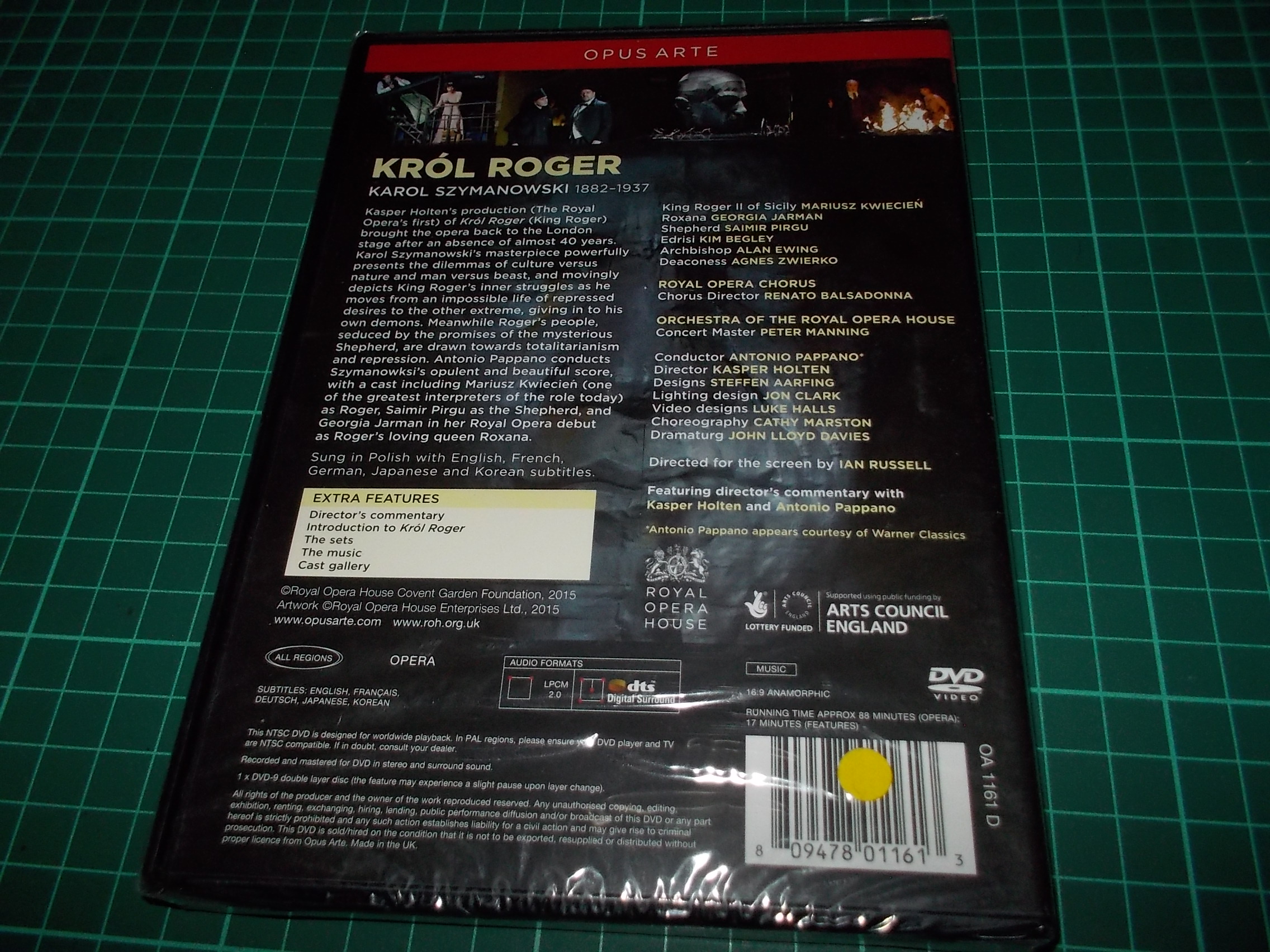 KRÓL ROGER - SZYMANOWSKI - THE ROYAL OPERA (DVD)