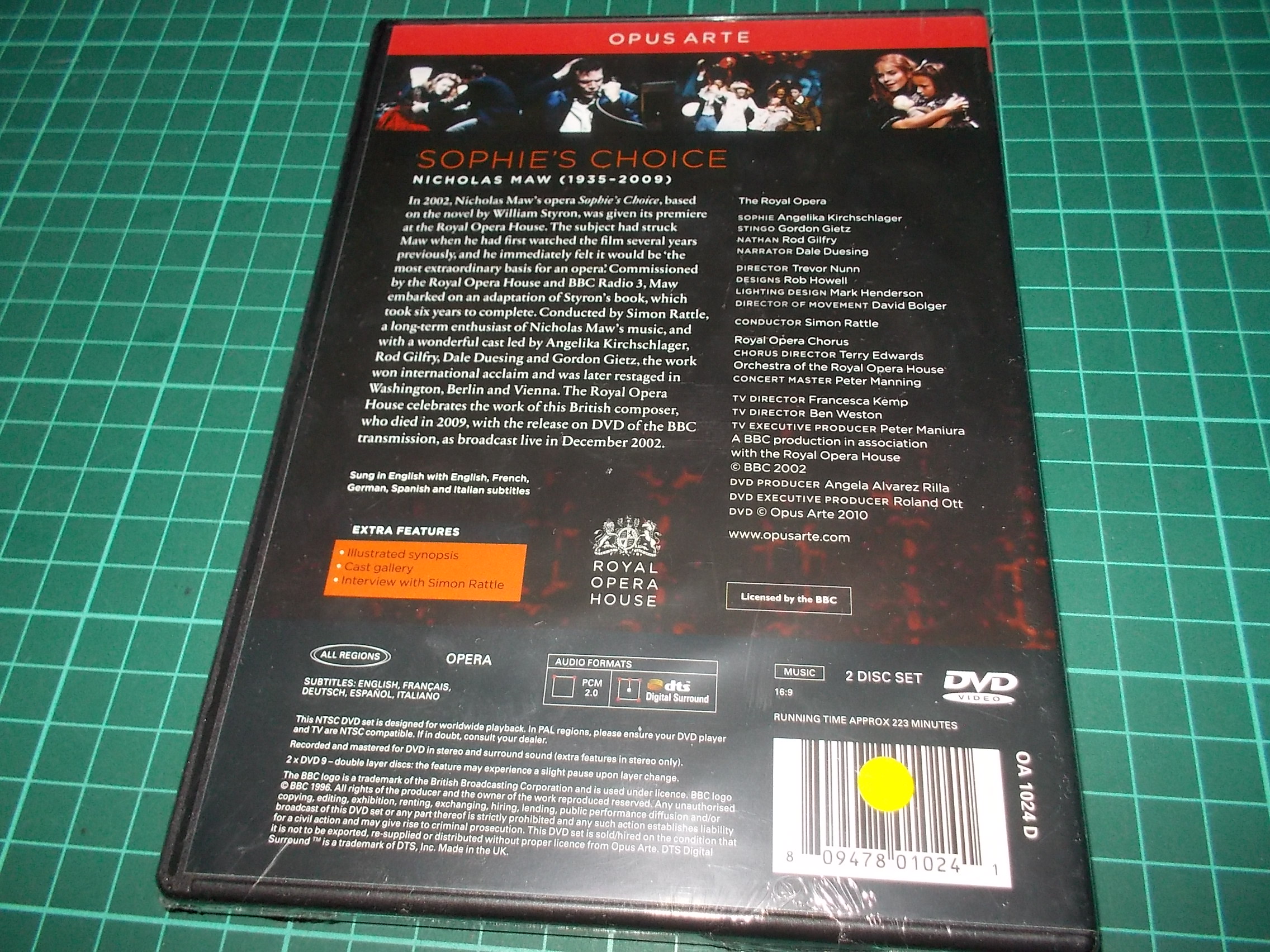 NICHOLAS MAW - SOPHIES CHOICE - THE ROYAL OPERA (2DVD) 