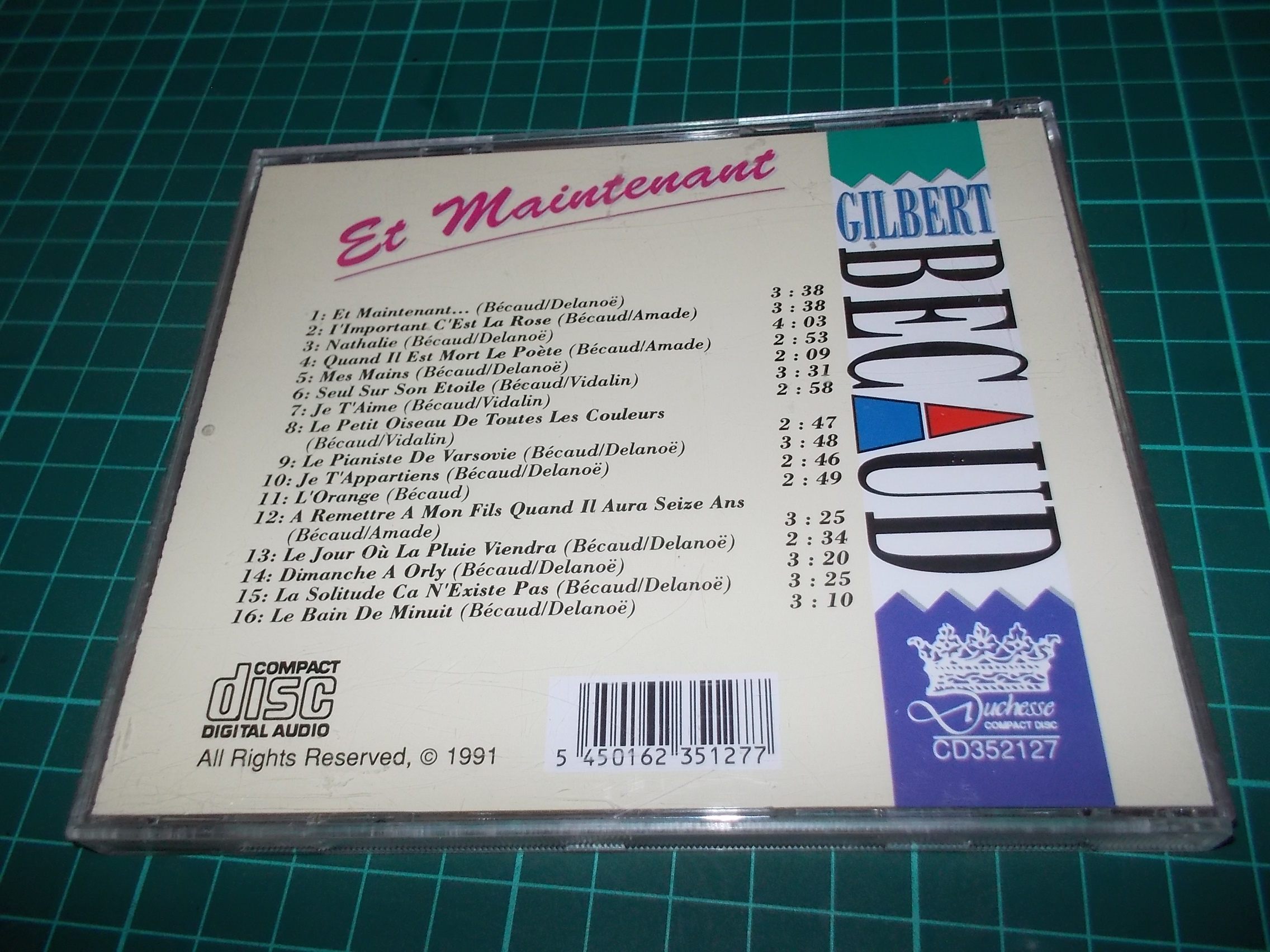 Gilbert Bécaud - Et Maintenant (CD) BAZAR ROZBALENO