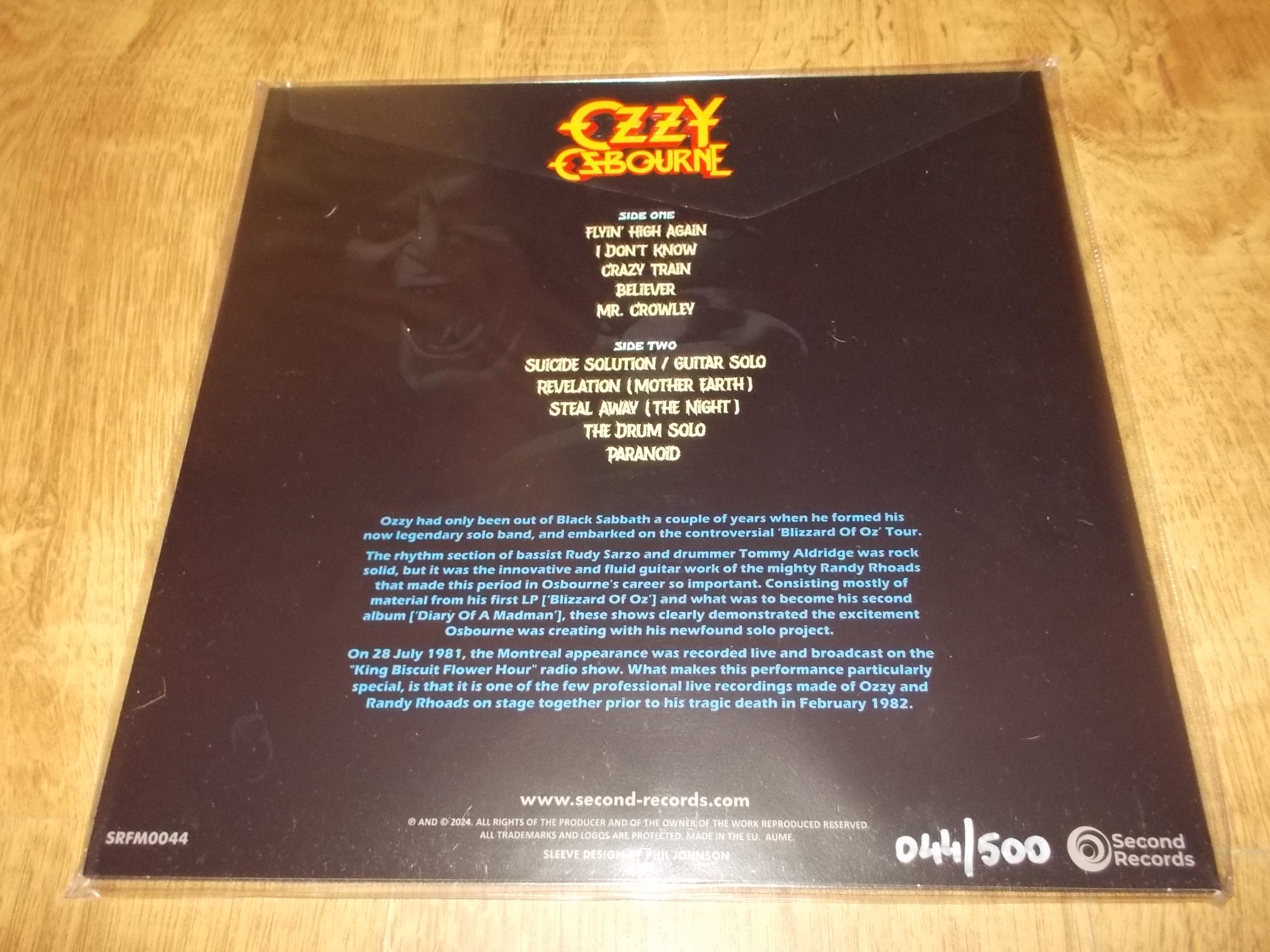 Ozzy Osbourne - Night Terrors - Live Broadcast'81 - Cloudy (Vinyl-LP)