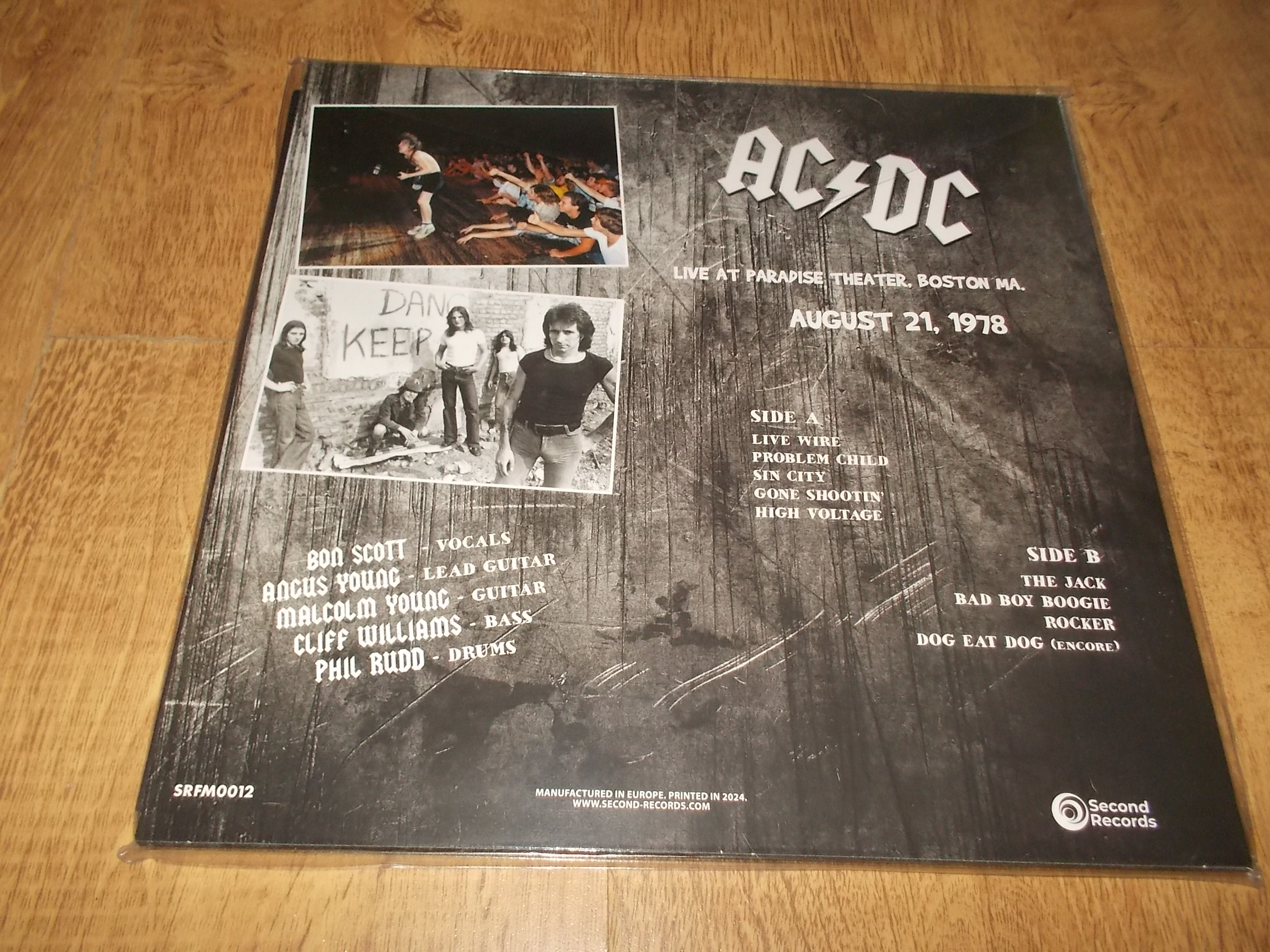 AC/DC - Live At Paradise Theater - Boston 1978 AUGUST 21 (Vinyl-LP)