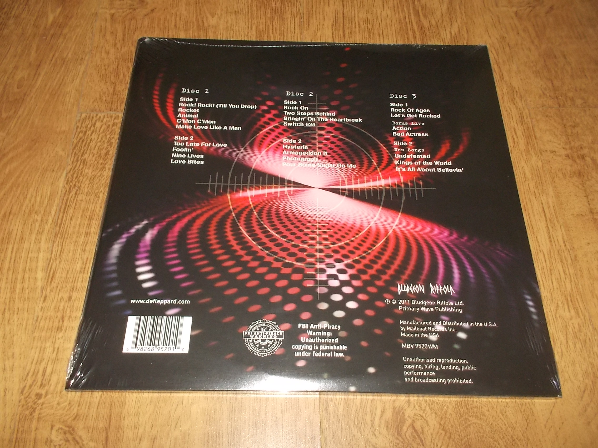 Def Leppard - Mirror Ball - Live & More (3Vinyl-LP) Clear Coloured Vinyl Limited Edition