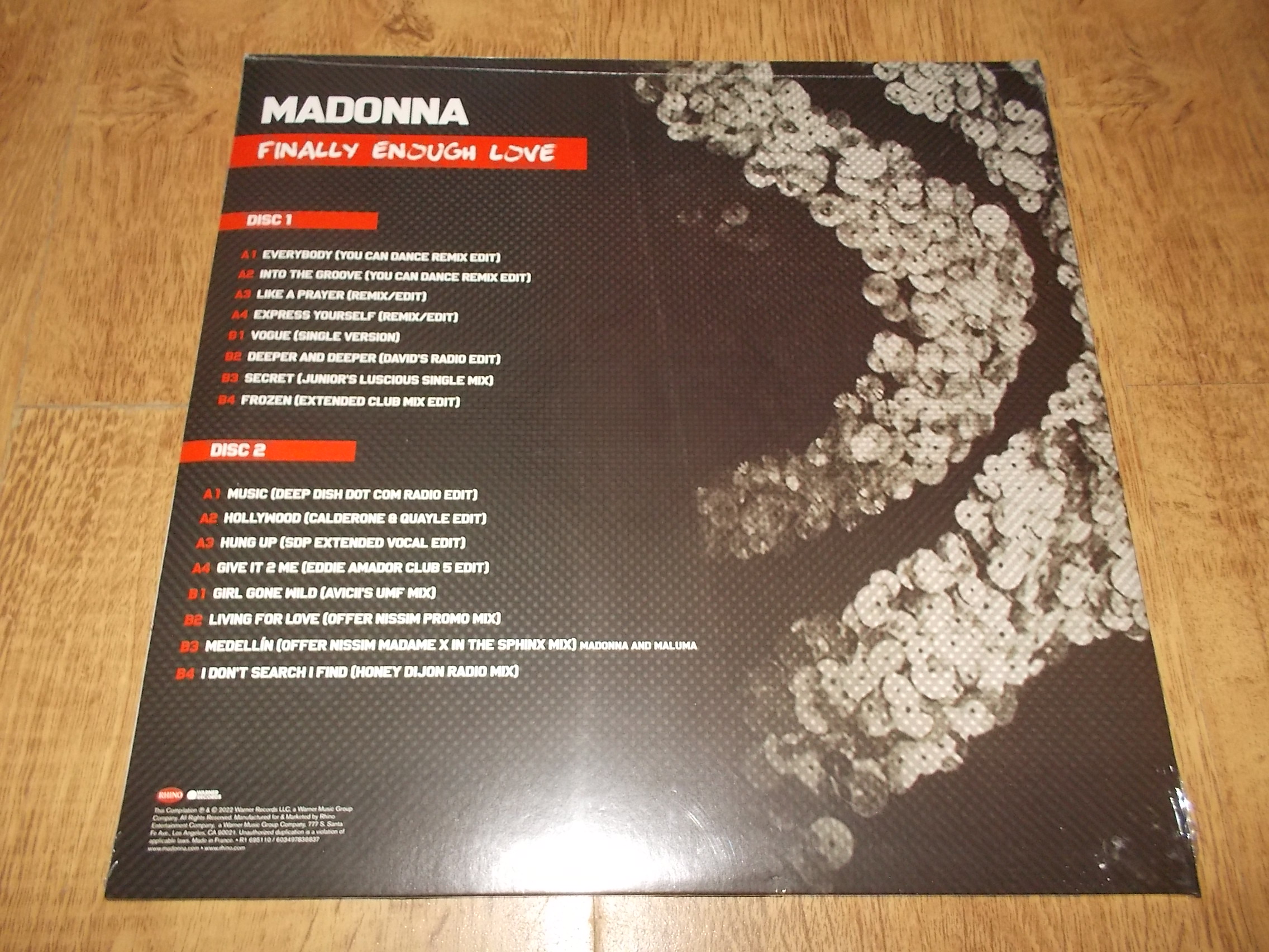 Madonna - Finally Enough Love - EXCLUSIVE Clear (2Vinyl-LP)