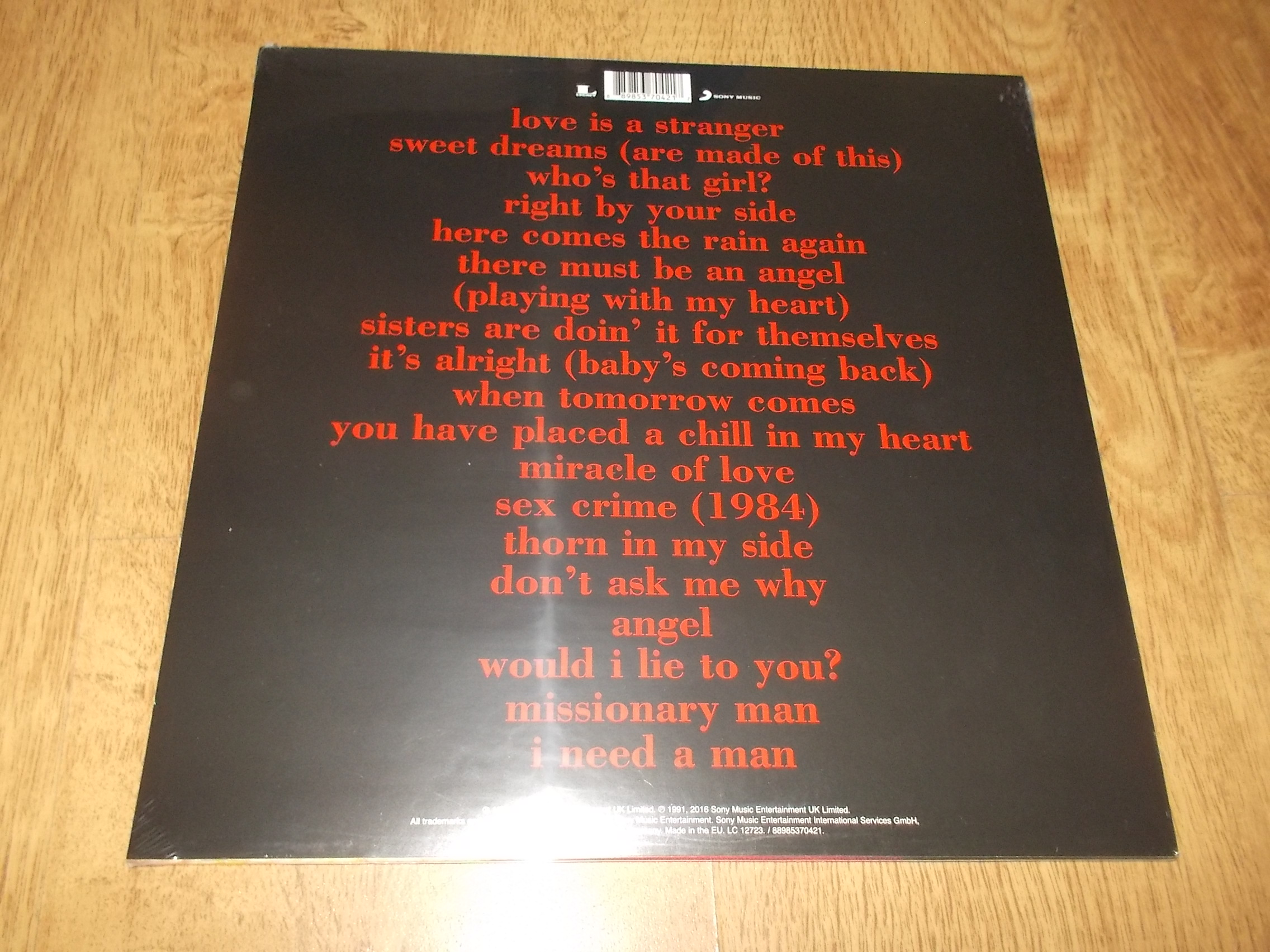 Eurythmics – Greatest Hits (2Vinyl-LP)