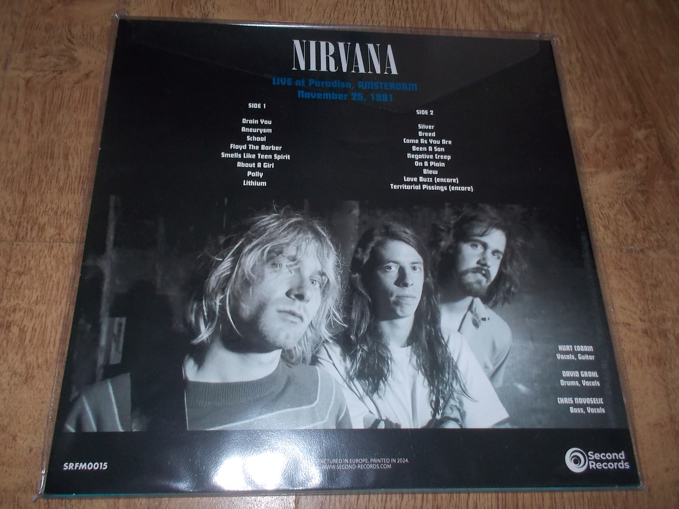 Nirvana - Live At Paradiso - Amsterdam 1991 - Lagoon VINYL (Vinyl-LP)