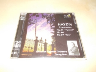 HAYDN - Symphonies No.44 Funeral,No.46,No.59 Fire - Georg Mais (CD) BAZAR