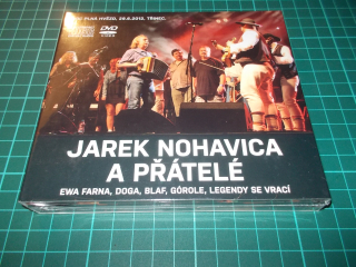 JAROMÍR NOHAVICA - JAREK NOHAVICA A PŘÁTELÉ (2CD/DVD) Digipack