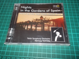 DE FALLA, FRANCK, RAVEL. - Nights in the Gardens of Spain. - Tbilisi Symphiny Orchestra, conductor: Djansug Kakhidze (CD)
